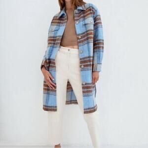 Wilfred Free The Ganna Long Shirt Jacket Large‎